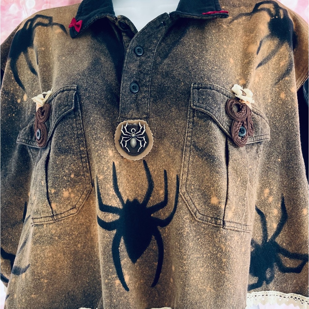 🕷️🕸️🕷️Gothic Bohemian Spider Top🕷️ - Picture 9 of 16